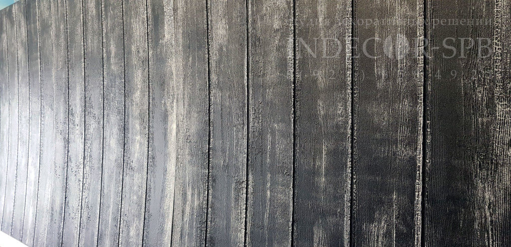 Панели под горелую доску Charred 1200х900 вертикальная 3 шт.