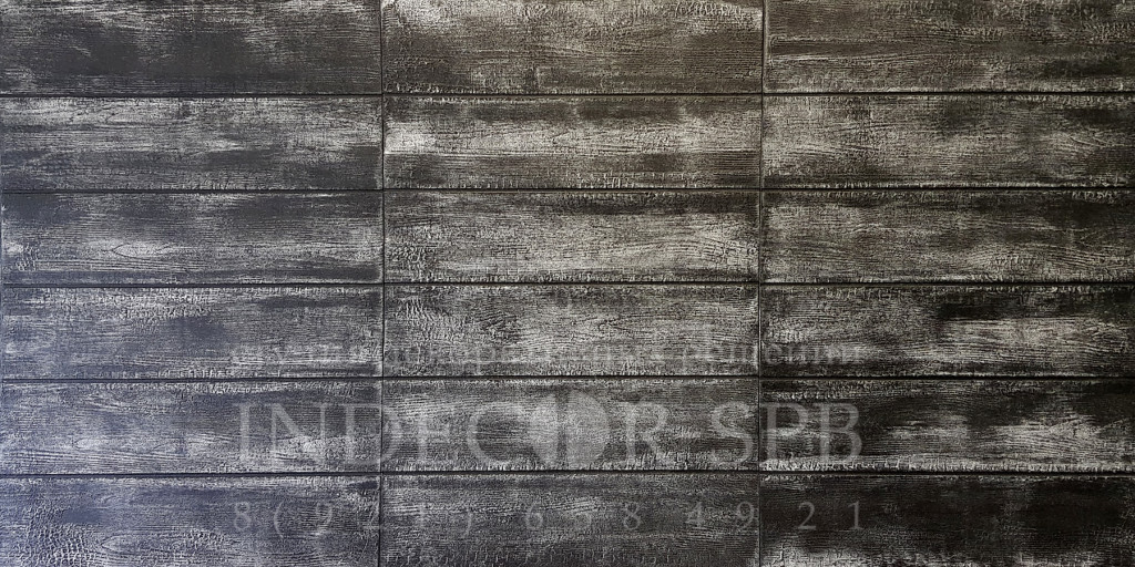 Панели под горелую доску Charred 900х600 вертикальная 3 шт.