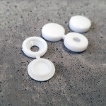 декоративные заглушки для крепления на саморезы белый пластик